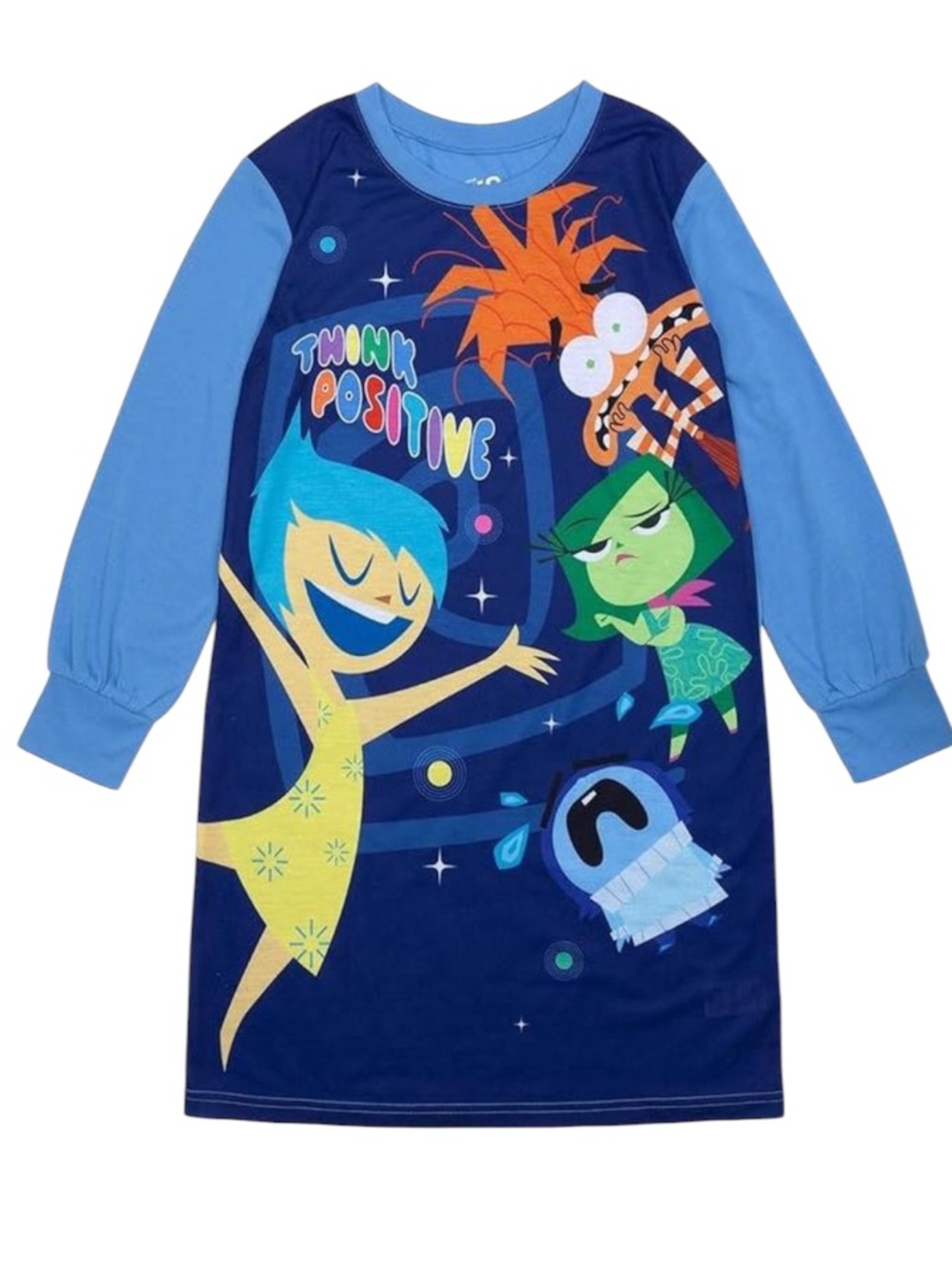 Disney Pixar Inside Out 2 Girls Nightgown, Long Sleeve New with tags - Picture 2 of 6